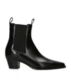 Totême Toteme Woman Ankle Boots Black Size 11 Leather In Black