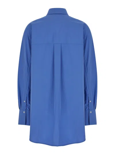 Totême Light Blue Oversized Blue Shirt