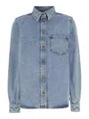 Totême Organic Cotton Denim Shirt In Blue