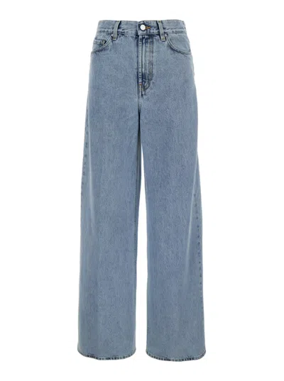 TOTÊME LIGHT BLUE WIDE LEG JEANS