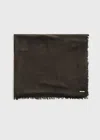 Totême Light Wool Blanket Scarf Chocolate