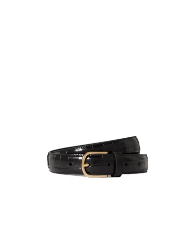 Totême Logo Belt In Black