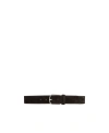 Totême Logo-engraved Suede Belt In Black
