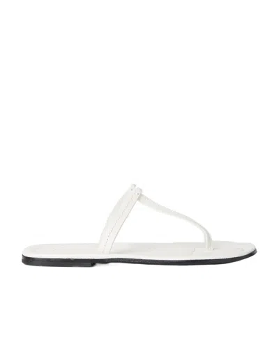 Totême Logo Flip-flops In White