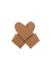 Totême Wool And Cashmere Mittens In Brown