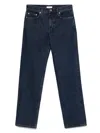 Totême Toteme Women Jeans With Logo Application In Blue