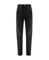 Totême Logo-patch Straight Jeans In Black