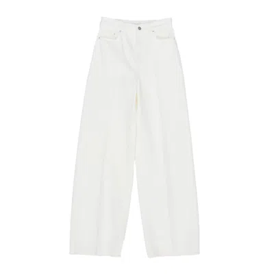 TOTÊME LOGO PATCH WIDE LEG JEANS