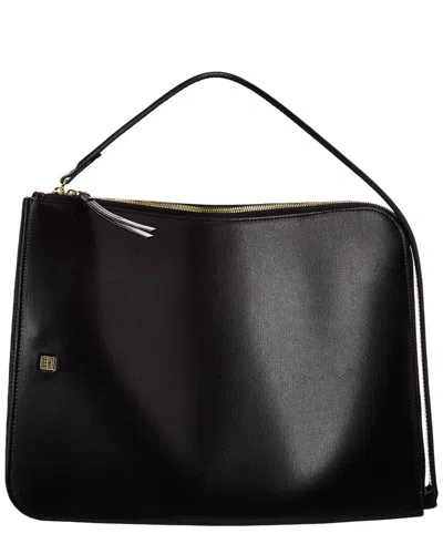 Totême Logo-plaque Slim Leather Pouch In Black