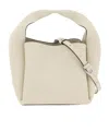Totême Petite Satin Bucket Bag Ecru In Nude