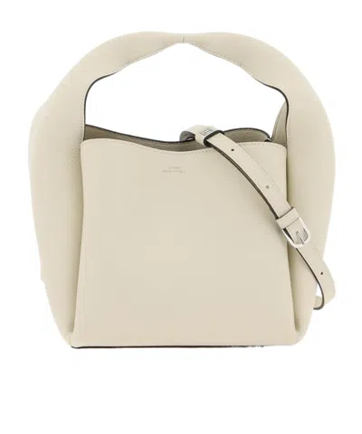 TOTÊME TOTÊME LOGO PRINTED SINGLE-COMPARTMENT TOP HANDLE BAG