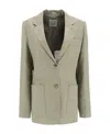 Totême Logo Suit Jacket In Nude
