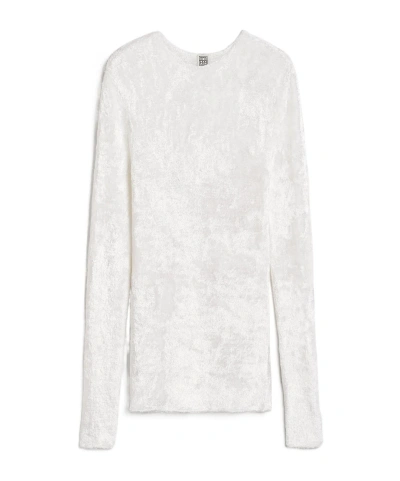 Totême Lolana Chenille Top In White