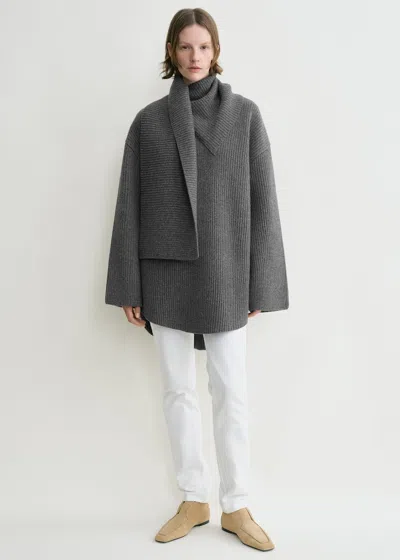 Totême Toteme Long Scarf Knit Clothing In Grey