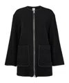 Totême Toteme Wool Zipped Jacket In Black