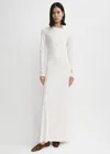 Totême Long-sleeve Jersey Dress Meringue In Meringue