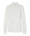 Totême Tumbled Organic Cotton Shirt In White