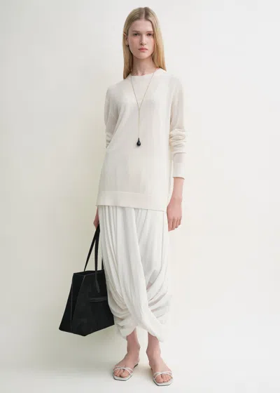 Totême Long-sleeve Tee Knit White