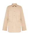 Totême Long-sleeve Twill Shirt In Nude