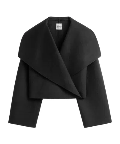 Totême Toteme Signature Double Wool Jacket In Black