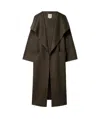 Totême Long-sleeved Coat In Black