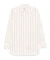 Totême Toteme Striped Cotton Shirt In White
