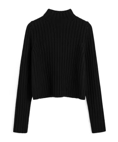 Totême Long-sleeved Sweater In Black
