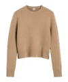 Totême Long-sleeved Sweater In Nude
