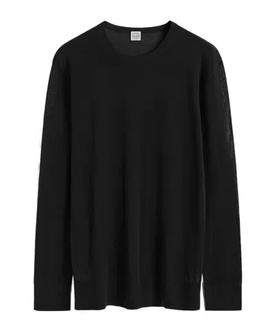 Totême Lyocell-blend T-shirt In Black