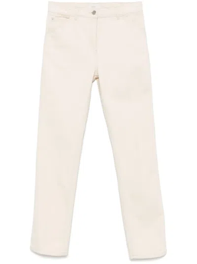 Totême Low-rise Slim-fit Jeans In Neutrals