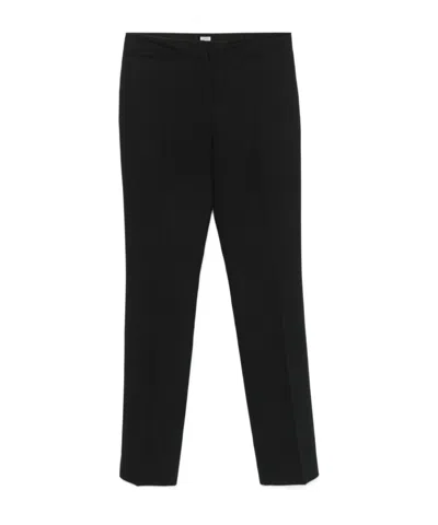 Totême Low-rise Stovepipe Trousers In Black