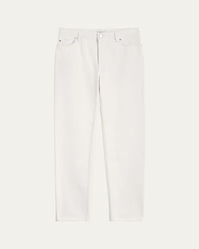 Totême Low Rise Tapered Denim Pants In Natural