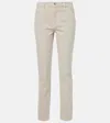 Totême Low-rise Tapered Jeans In Beige