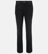 Totême Low-rise Tapered Jeans In Black