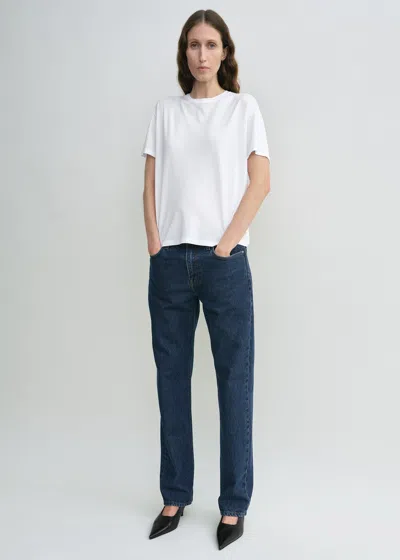 Totême Low Straight Denim Indigo In Blue