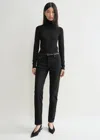 Totême Low Taper Denim Faded Black In Faded Black