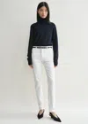 Totême Toteme Wide Leg Denim Jeans In White