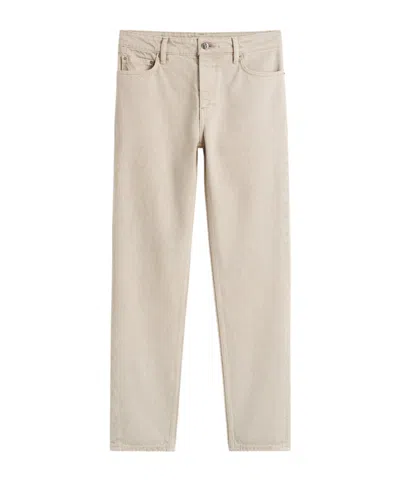 Totême Low-taper Jeans In Nude
