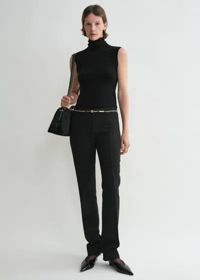 Totême Low-waist Cigarette Trousers Black