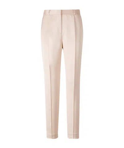 Totême Low-waist Satin Trousers In Nude