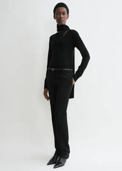 Totême Low-waist Slim Trousers Black