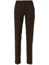 Totême Straight Tailored Trousers In Brown