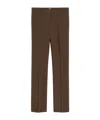 Totême Straight Tailored Trousers In Brown