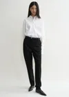 Totême Low-waist Tailored Trousers Black In Black