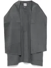 Totême Mantella With Scarf In Grigio