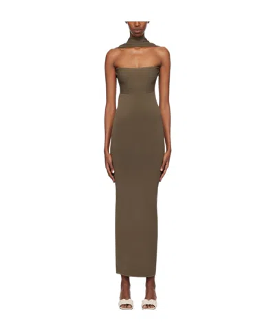 Totême Medium-length Dress In Brown