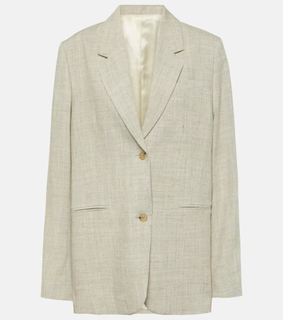 Totême Mélange Blazer In Beige