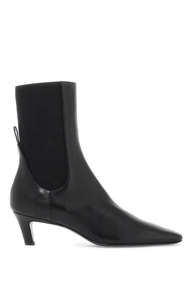 Totême Mid Heel Boots In Black