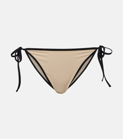 Totême Mid-rise Bikini Bottoms In Weiss