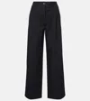 Totême Mid-rise-chinohose Aus Baumwoll-twill In Blau